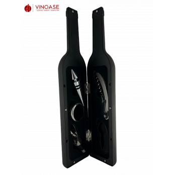 Geschenkset: Weinflasche mit Zubehör