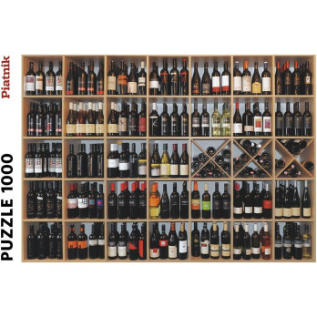 Wein-Puzzle 1000 Teile – Weinregal Motiv | Piatnik