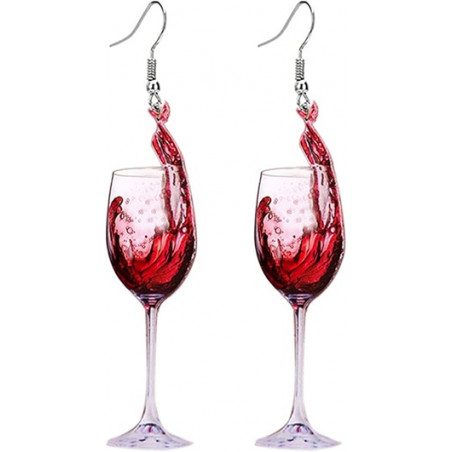 Ohrringe Wein