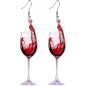 Ohrringe Wein