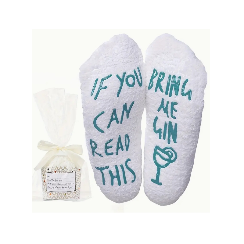 Socken mit GIN-Thema