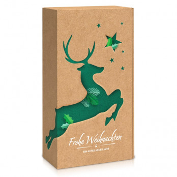 Geschenkkarton "Rentierzauber" 2-er
