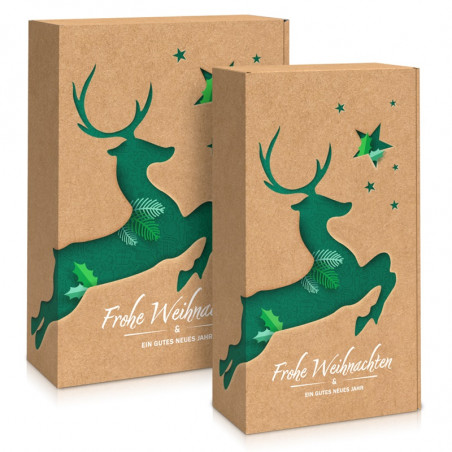 Geschenkkarton "Rentierzauber" 3-er