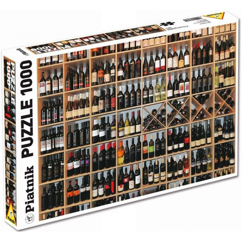 Wein-Puzzle 1000 Teile – Weinregal Motiv