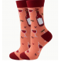 Socken mit Wein-Thema, Rot