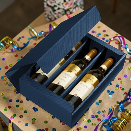 Geschenkkarton "Saphirblau" 3-er