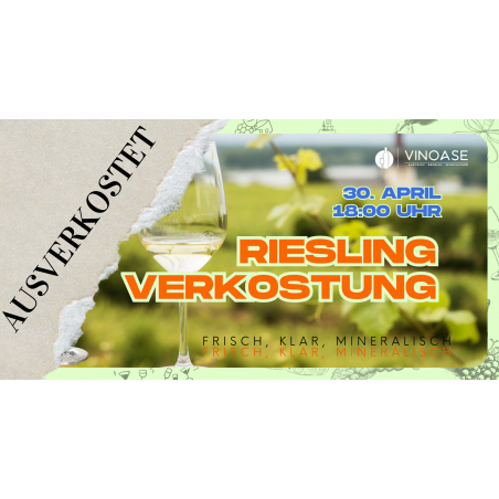 Riesling Verkostung am 30.04.26