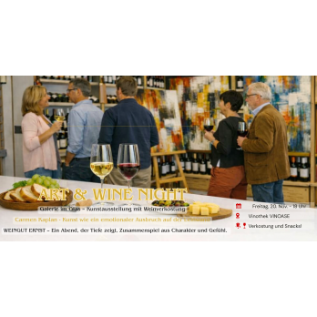 Art & Wine Night am 20.11.26
