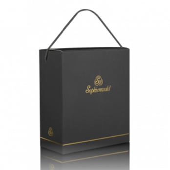 Geschenkbox für 2 Gläser, schwarz
