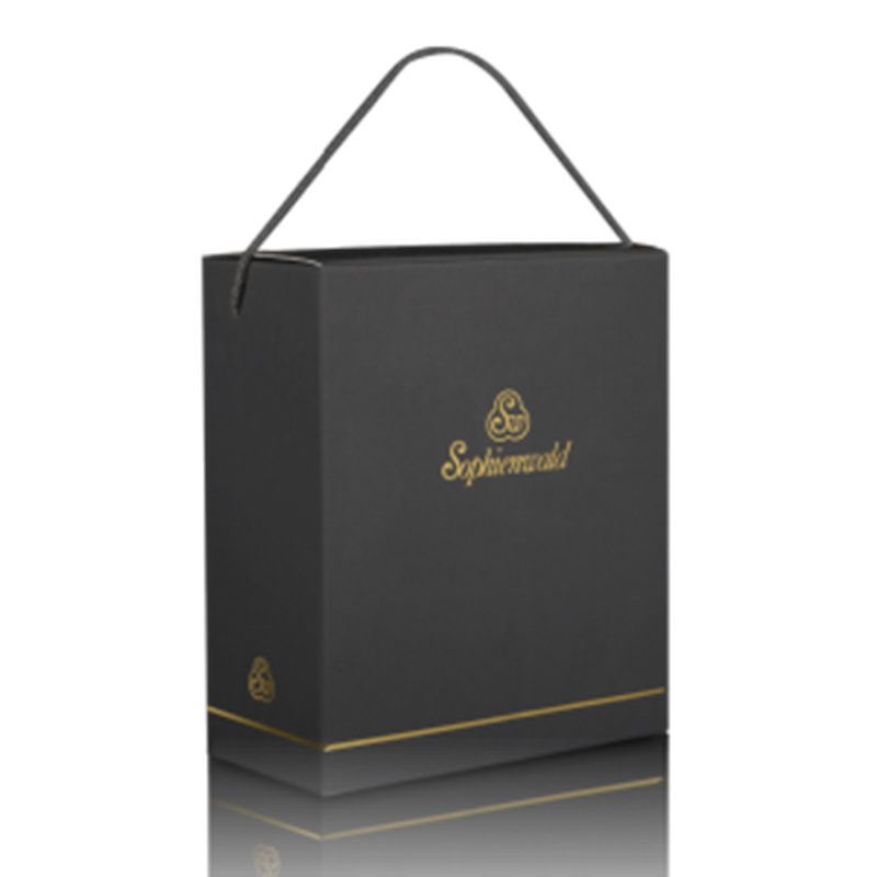 Geschenkbox für 2 Gläser, schwarz
