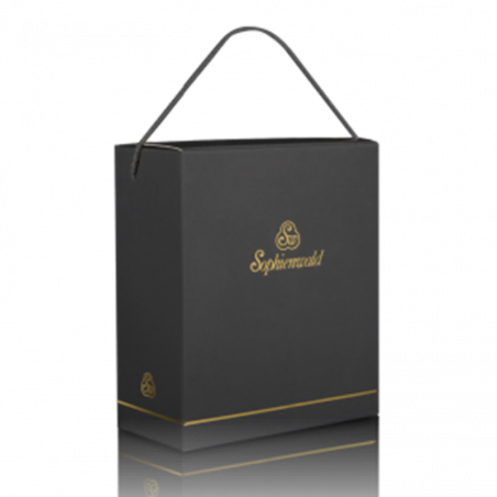 Geschenkbox für 2 Gläser, schwarz