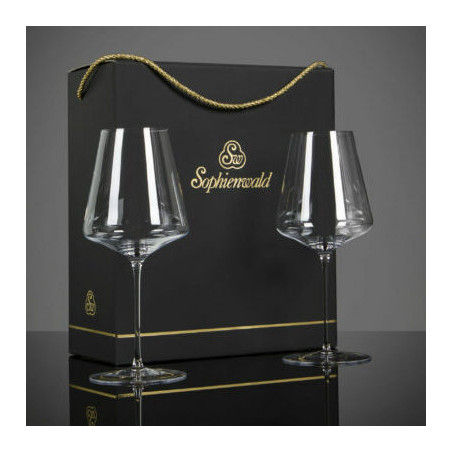 Geschenkbox für 2 Gläser, schwarz