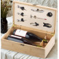9-teiliges Sommelier-Set in Holz-Geschenkbox für 2 Flaschen 9-teiliges Sommelier-Set in Holz-Geschenkbox für 2 Flaschen