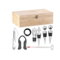 9-teiliges Sommelier-Set in Holz-Geschenkbox für 2 Flaschen 9-teiliges Sommelier-Set in Holz-Geschenkbox für 2 Flaschen