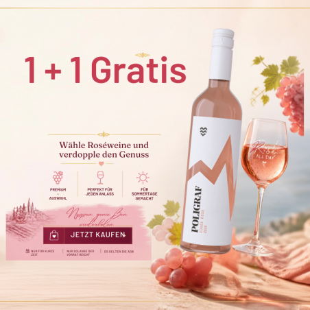 Poligraf Cuvée Rosé 2021 - nur für kurze Zeit 1 + 1 Gratis