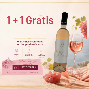 Rosé Pinot Noir 2023 - nur für kurze Zeit 1 + 1 Gratis