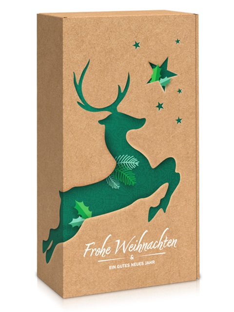 Geschenkkarton "Rentierzauber" 2-er