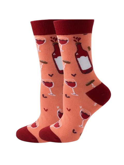 Socken Rot Wein Thema