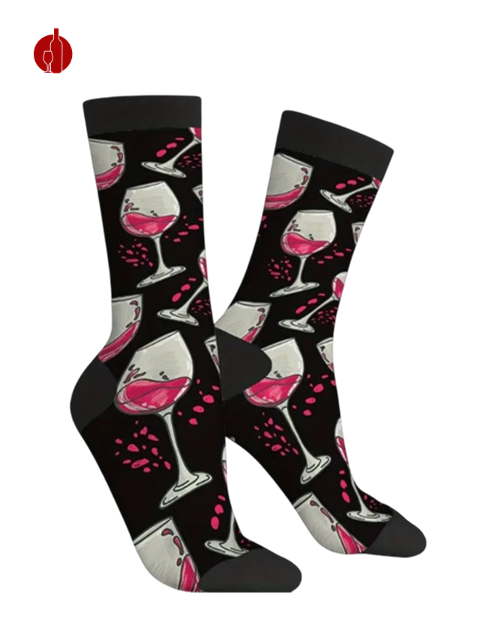 Herren Socken Wein Thema
