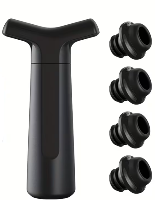 Wein Vakuumpumpe mit 4 Stopfen