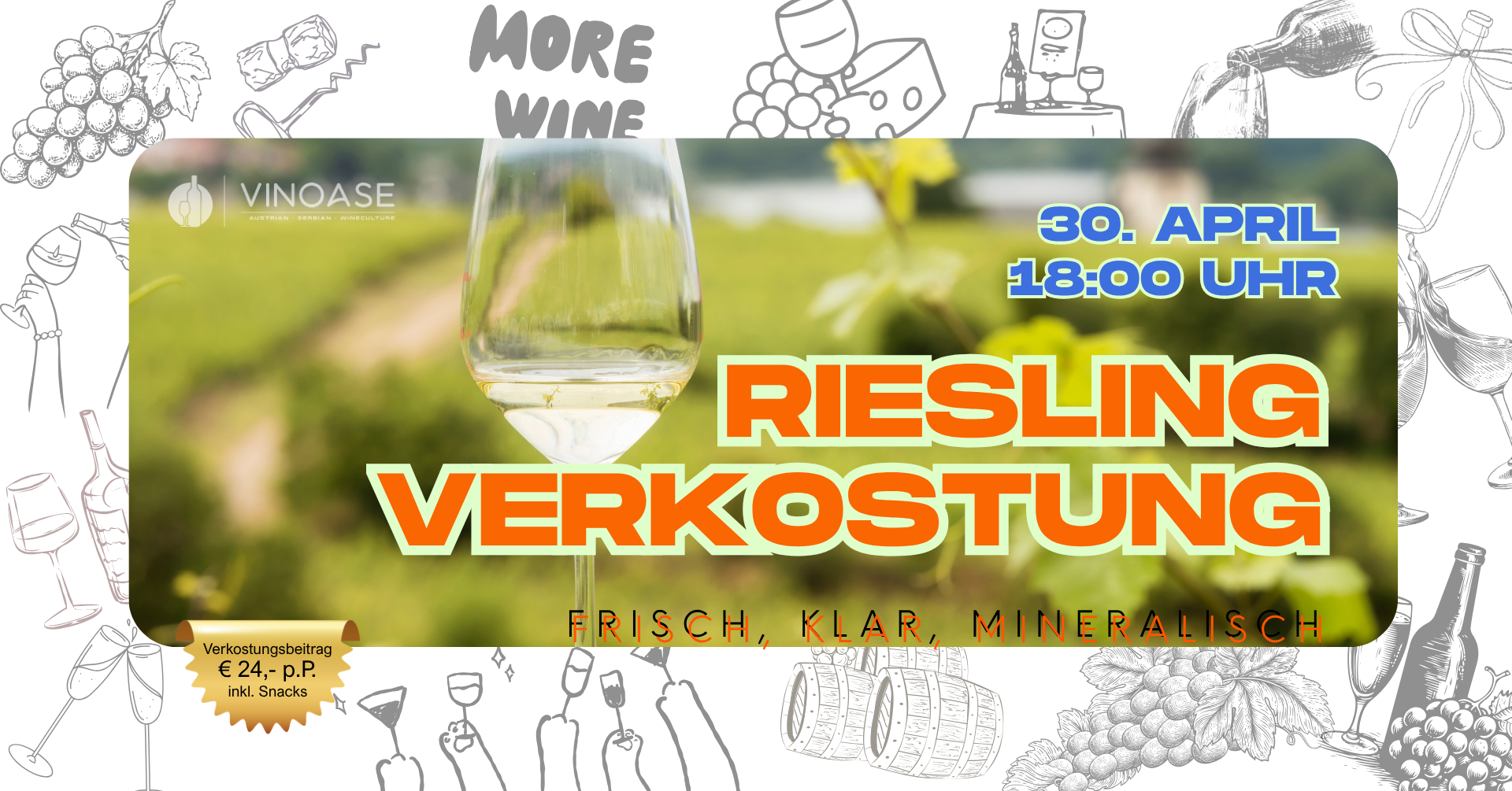 Riesling Verkostung am 30.04.26